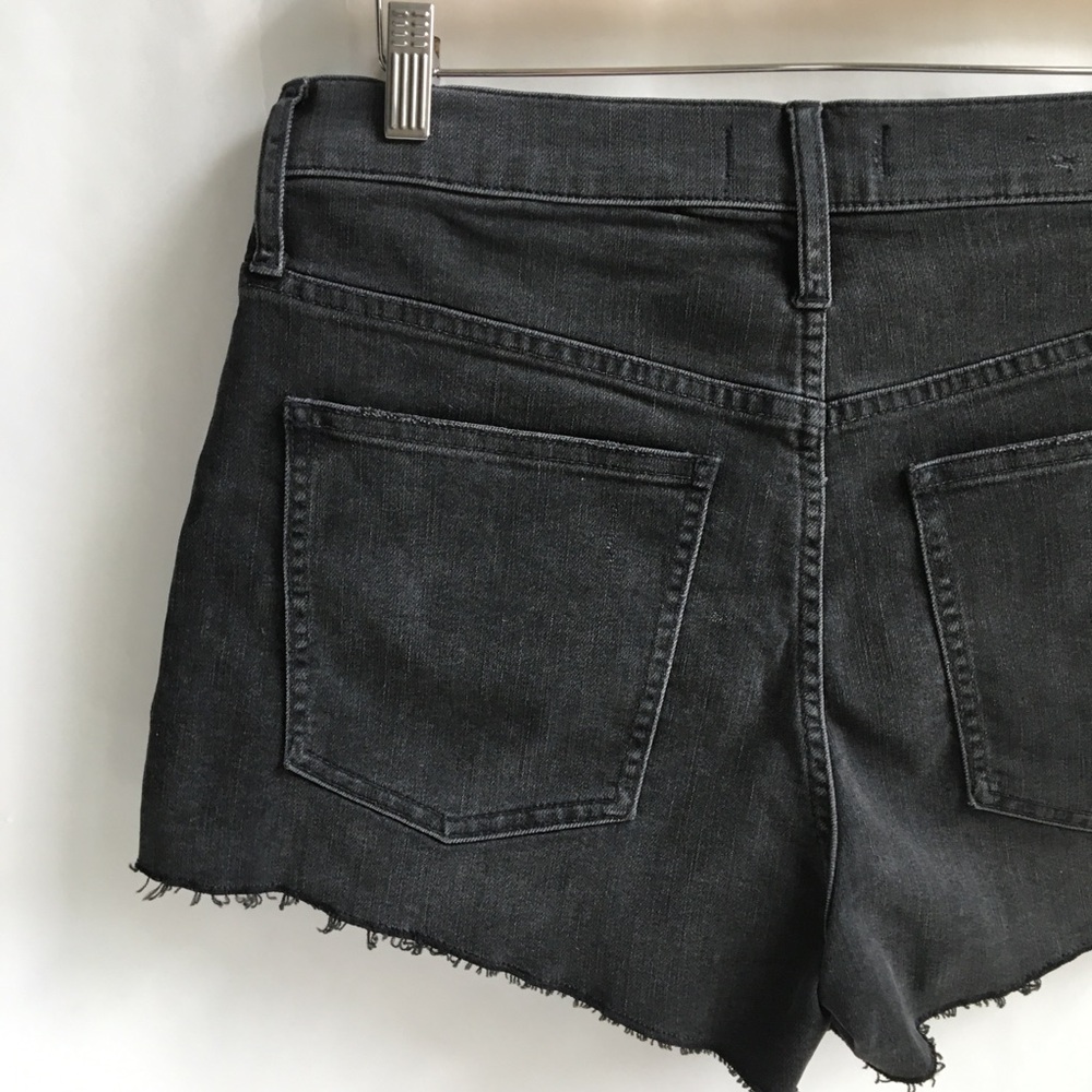 Madewell The Perfect Jean Short Ripped Edition in Underwood Wash Black Size 30 - Picture 7 of 17